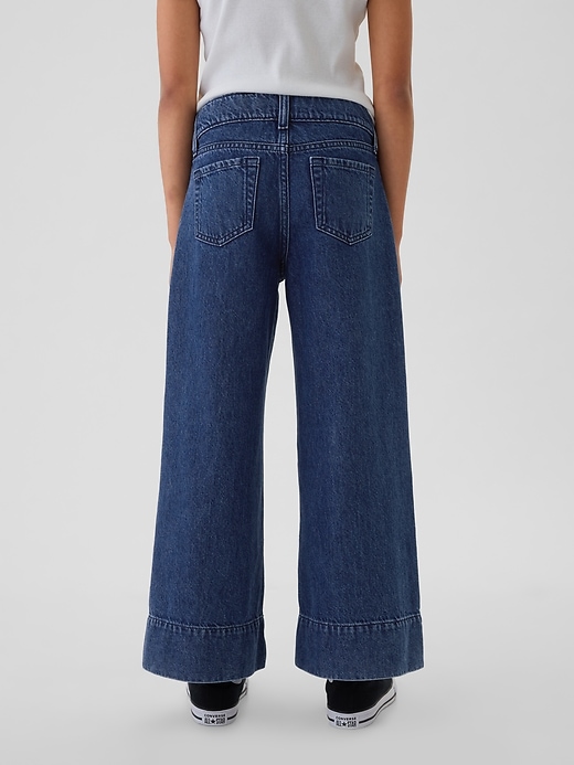 Image number 7 showing, Kids High Rise Stride Wide-Leg Ankle Jeans