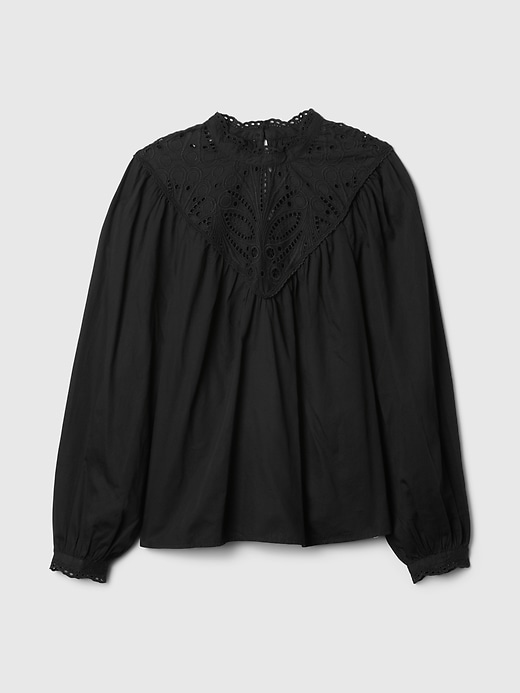 Image number 9 showing, Embroidered Eyelet Top