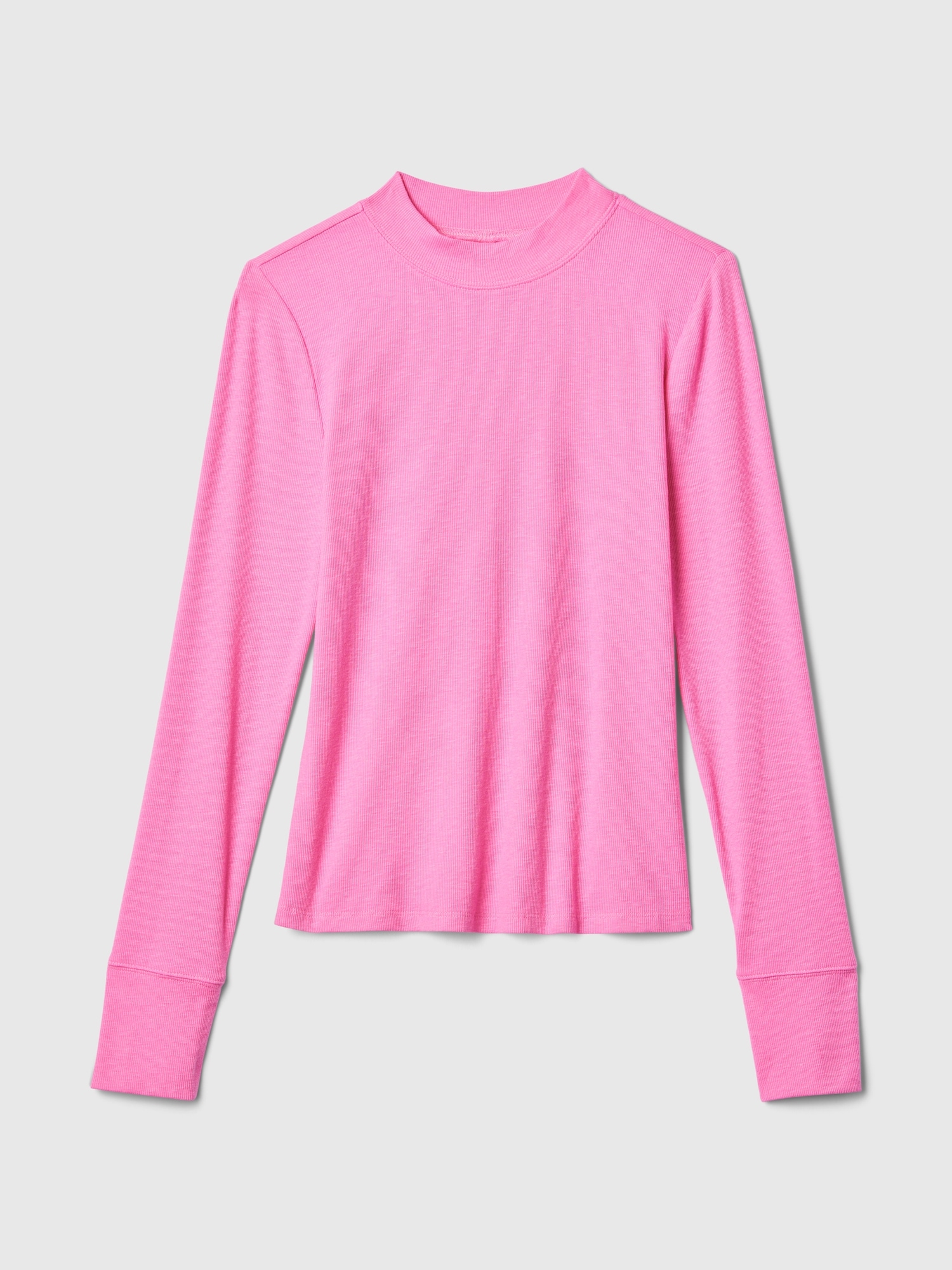 Essential Rib Mockneck T-Shirt