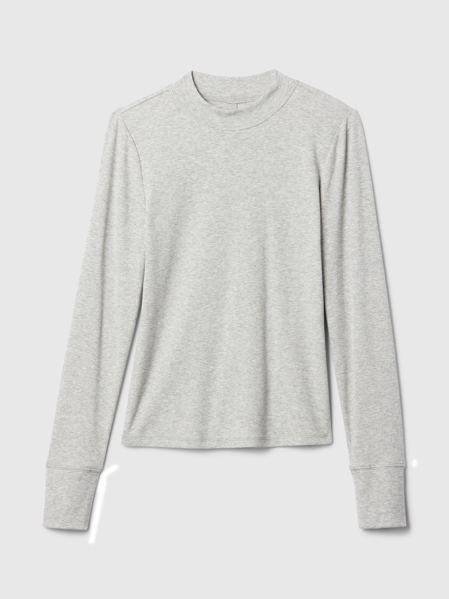 Essential Rib Mockneck T-Shirt