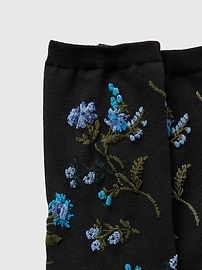 Voir une image plus grande du produit 3 de 3. Chaussettes à fleurs