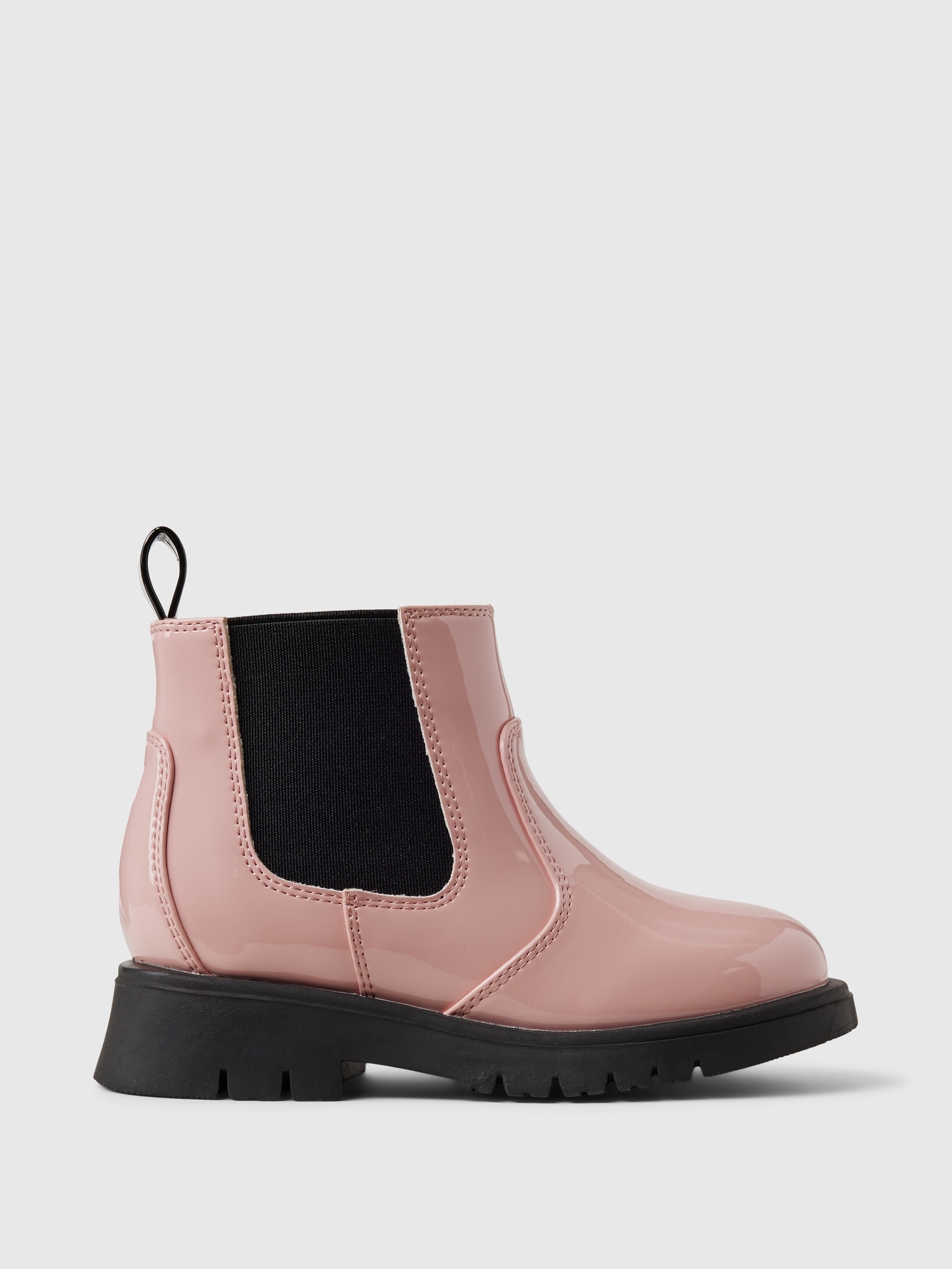 Baby Girls Vegan Patent Leather Chelsea Boots by Gap Pink Size 4