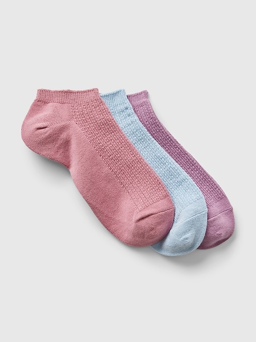 View large product image 1 of 2. Pointelle Ankle Socks (3-Pack)