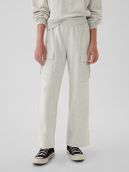 Image number 3 showing, Kids Vintage Soft Seamed Cargo Sweatpants