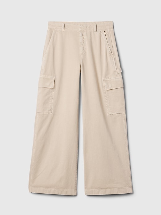 Image number 7 showing, Low Rise Cargo Baggy Khakis