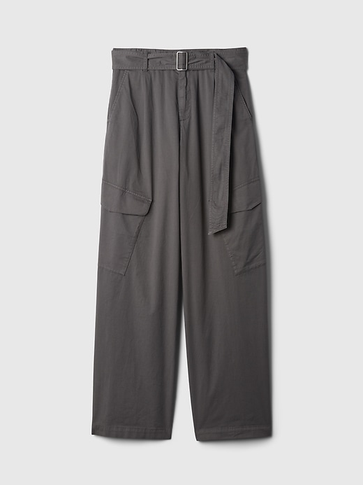 L'image numéro 7 présente Pantalon cargo coupe ballon à taille haute