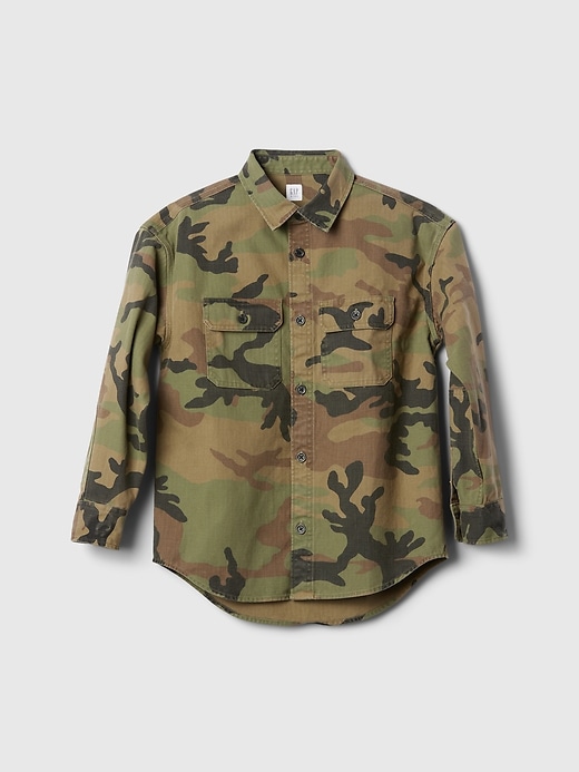 L'image numéro 5 présente Chemise utilitaire à motif camouflage pour enfant