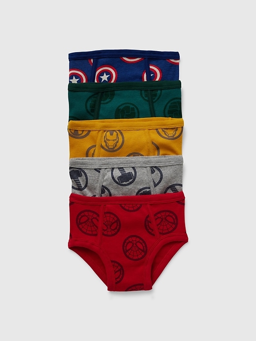 Voir une image plus grande du produit 1 de 1. Culottes superhéros de Marvel en coton biologique (paquet de 5) &#124 babyGap