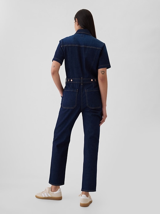 Image number 2 showing, Denim Jumpsuit