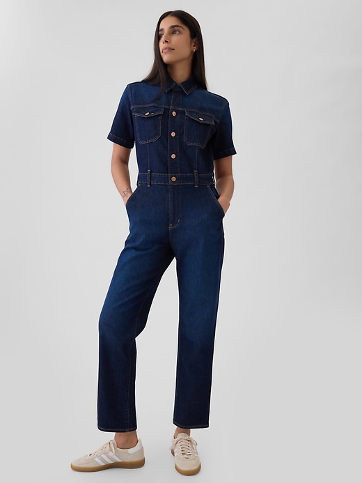 Image number 9 showing, Denim Jumpsuit