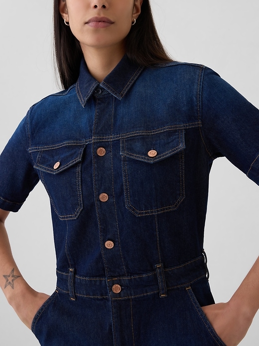 Image number 10 showing, Denim Jumpsuit