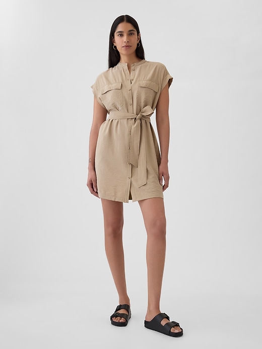 Image number 8 showing, Utility Mini Shirtdress