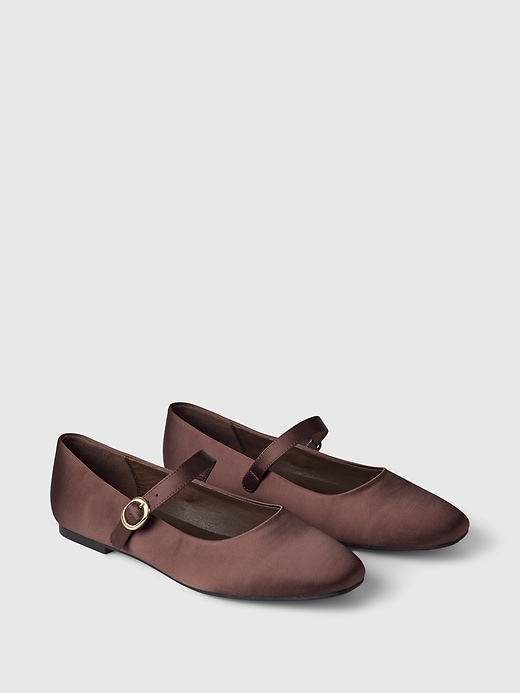 Image number 2 showing, Satin Ballet Flats