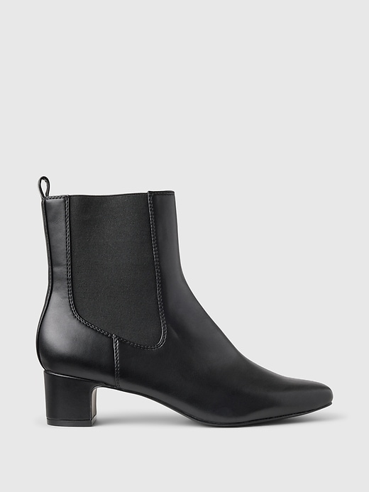 Image number 1 showing, Vegan Leather Ankle Boots