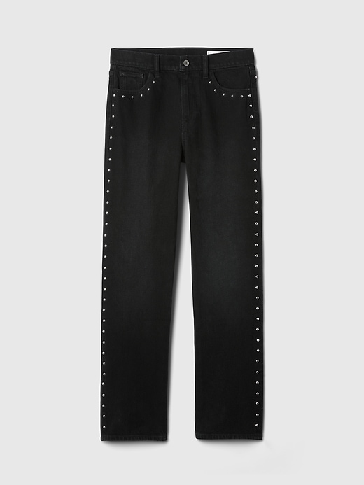 Image number 7 showing, High Rise Studded '90s Straight Jeans