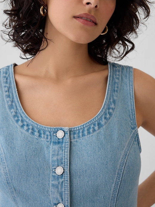 Image number 10 showing, GapHeritage Denim Mini Dress