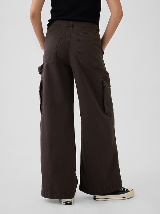 Image number 4 showing, Low Rise Cargo Baggy Khakis