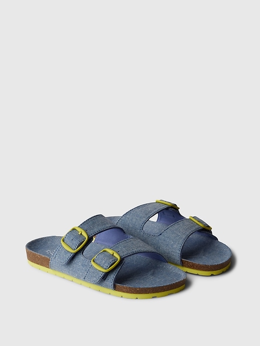 Image number 2 showing, Kids Chambray Sandals