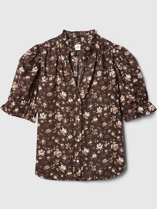 Image number 5 showing, Floral Puff Sleeve Shirt