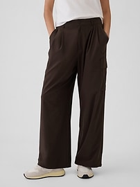 View large product image 14 of 18. GapFit High Rise Runaround Cargo Joggers