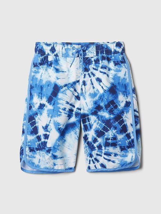 Image number 1 showing, Kids 8&quot; Recycled Swim Trunks