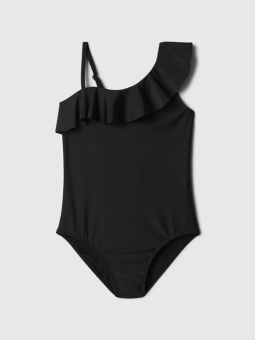 View large product image 1 of 1. Kids Asymmetric One-Piece Swimsuit