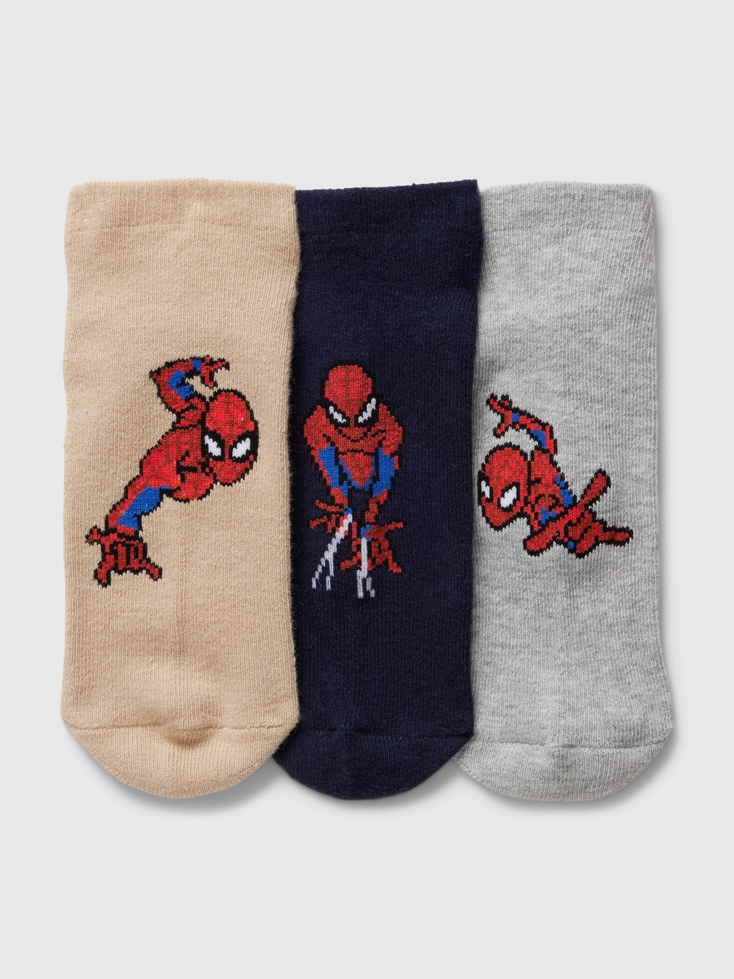 GapKids | Marvel Spider-Man No-Show Socks (3-Pack)