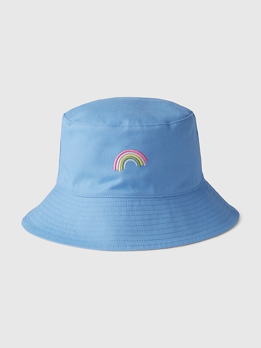 Image number 1 showing, Kids Organic Cotton Reversible Bucket Hat