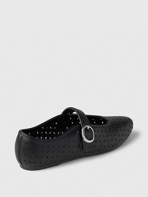 Image number 4 showing, Eyelet Mary Jane Flats