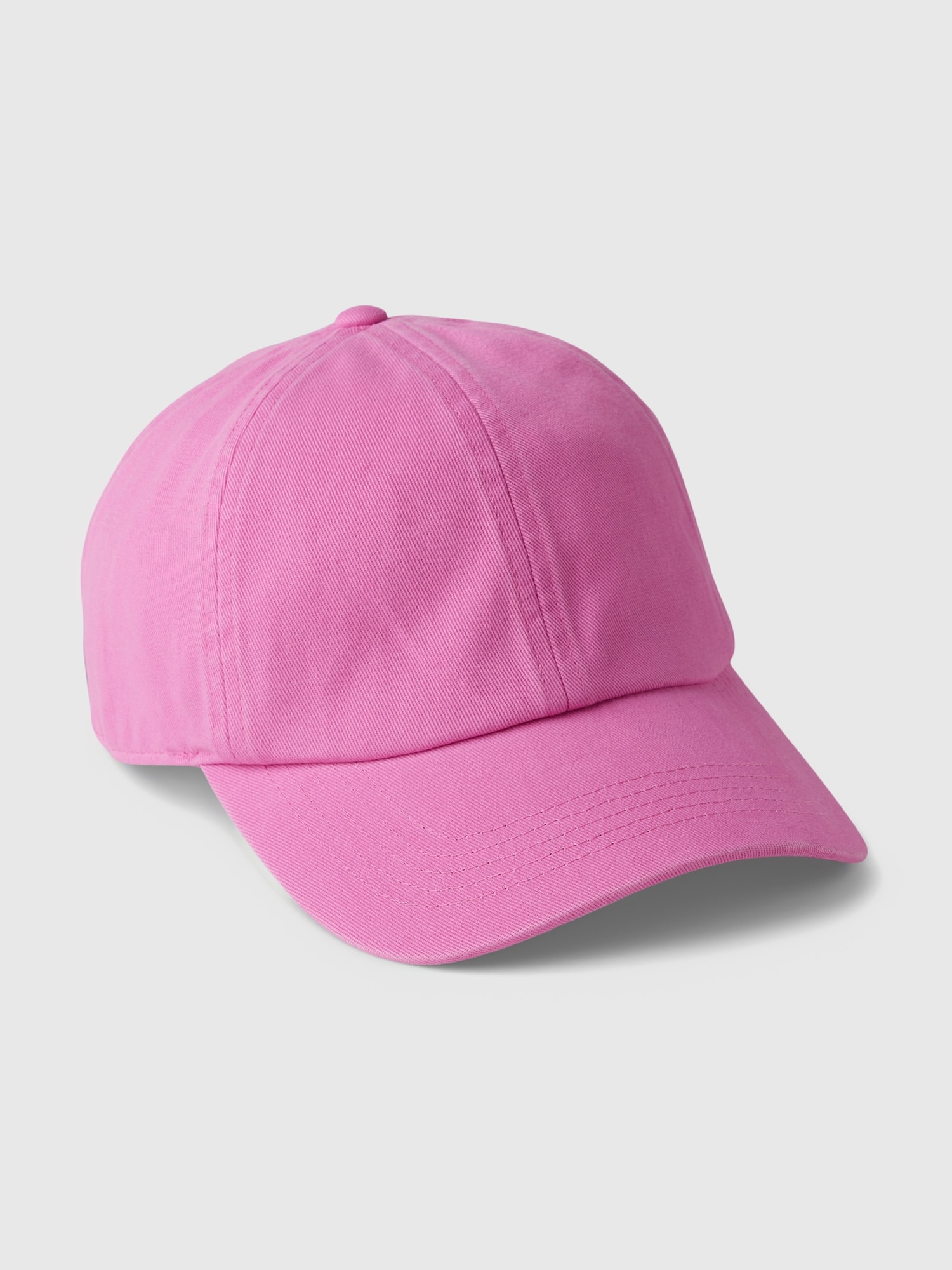 Organic Cotton Washed Baseball Hat - Pink