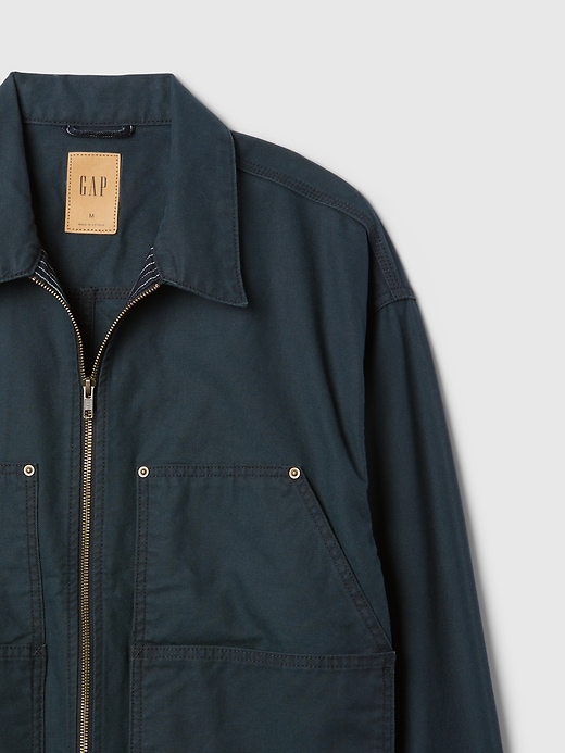 Canvas Denim Carpenter Jacket Gap