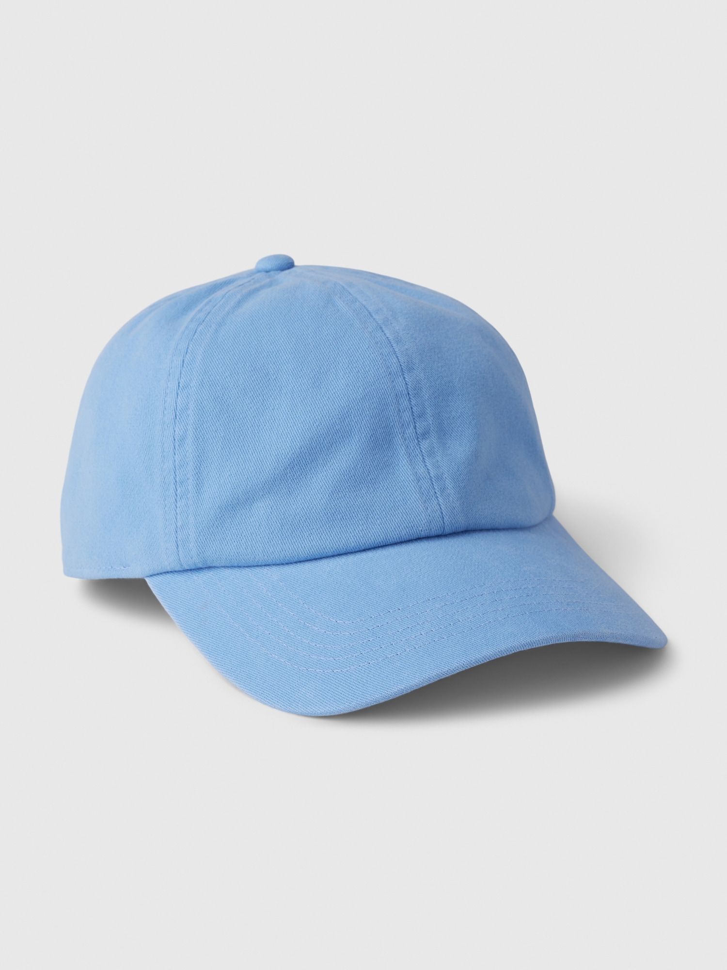 Organic Cotton Washed Baseball Hat - Blue