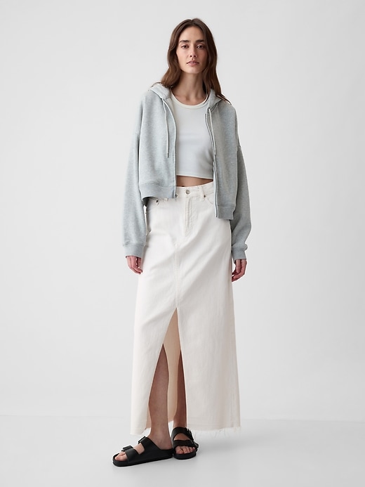 Image number 1 showing, Denim Maxi Skirt