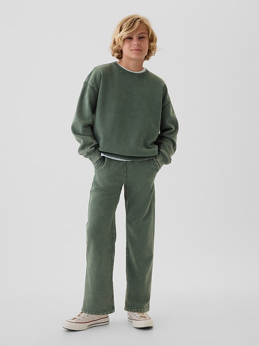 Image number 9 showing, Kids Vintage Soft Relaxed Cargo Sweatpants