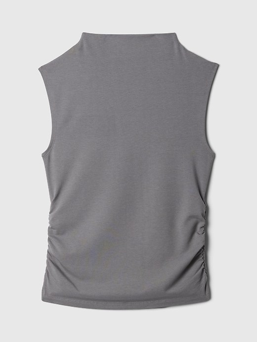 Image number 9 showing, Modern Funnel-Neck Ruched Tank Top