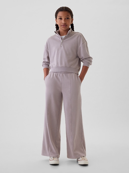 Image number 1 showing, Kids Vintage Soft Wide-Leg Sweatpants