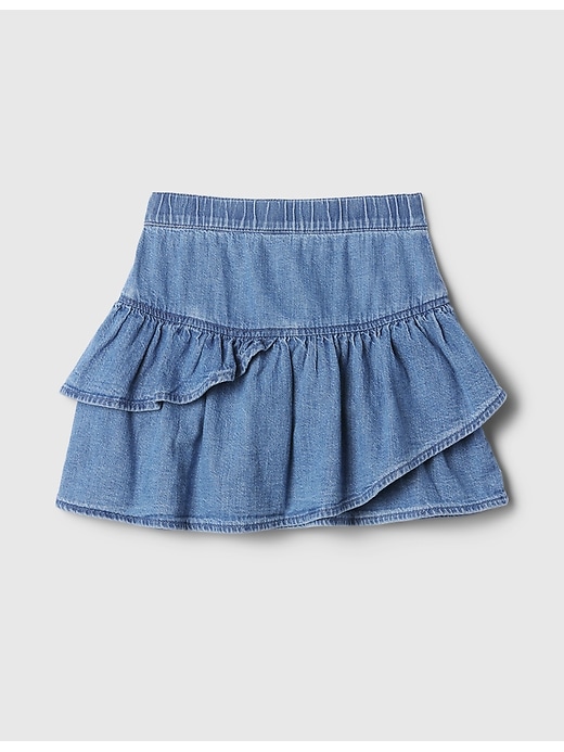 L'image numéro 1 présente Jupe en denim à volants babyGap