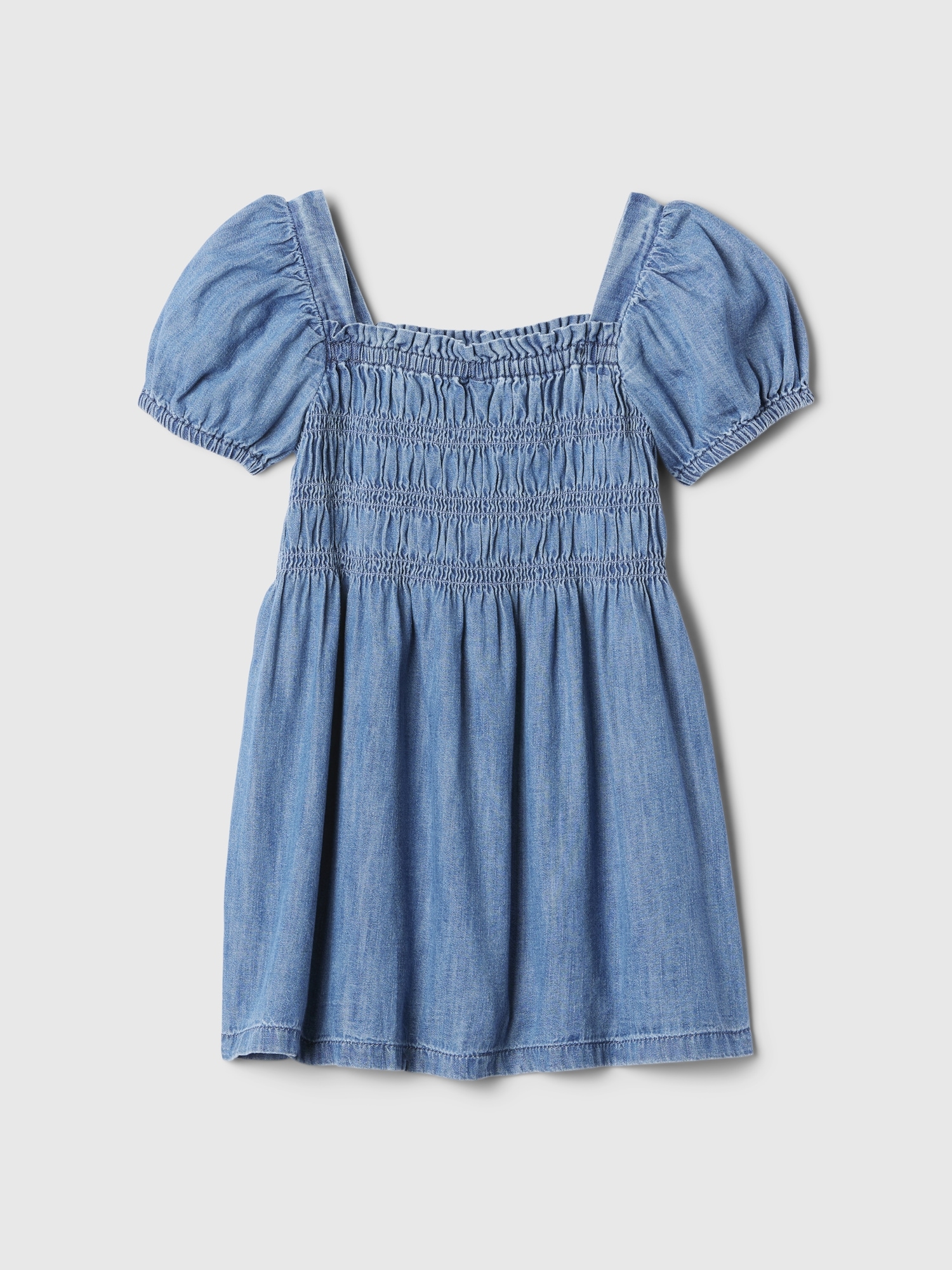 Robe à smocks en denim babyGap