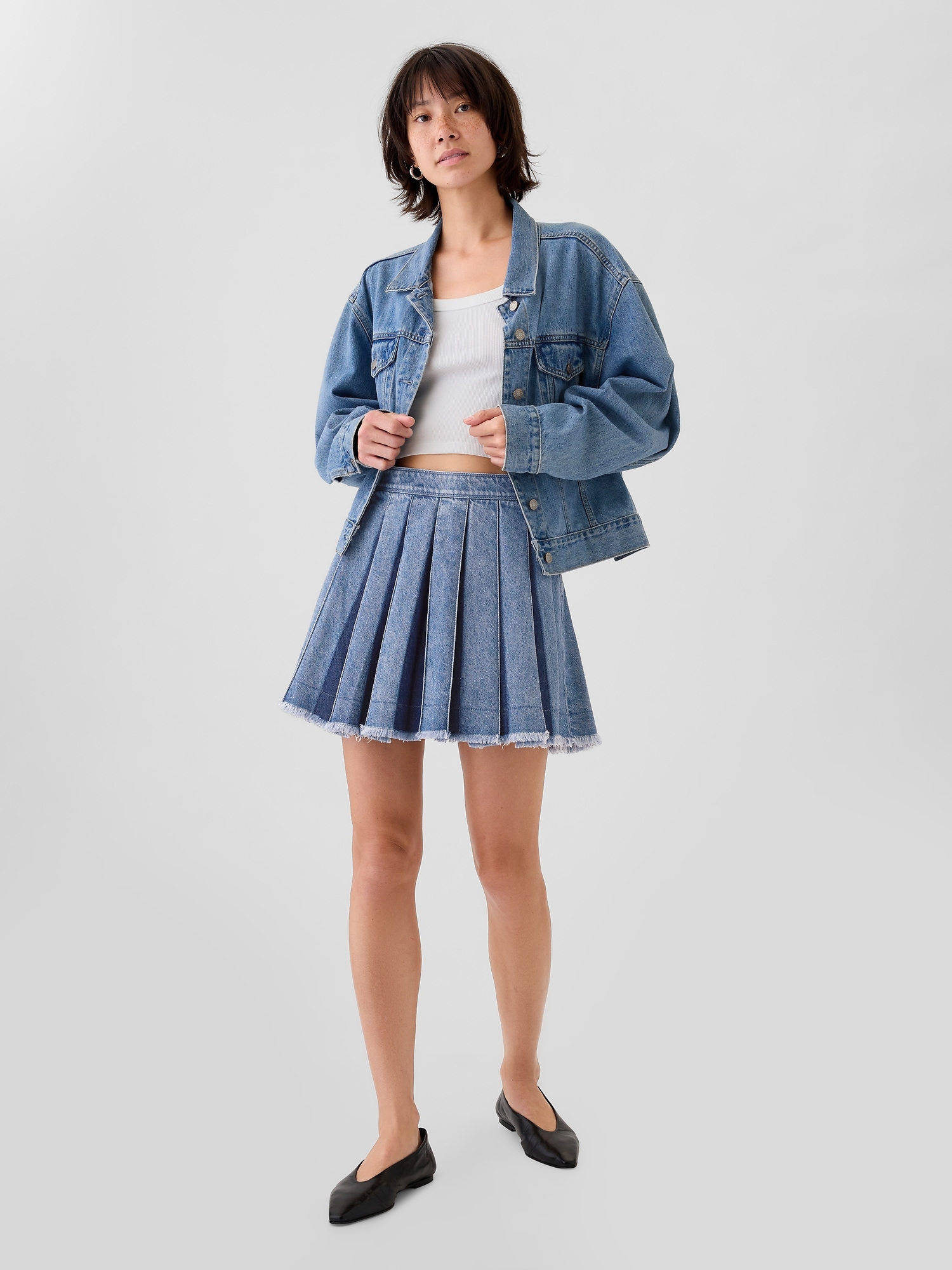 Blue jean skirt womens best sale