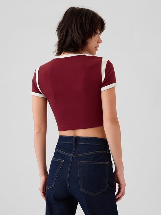 Image number 2 showing, Modern Rib Cropped T-Shirt