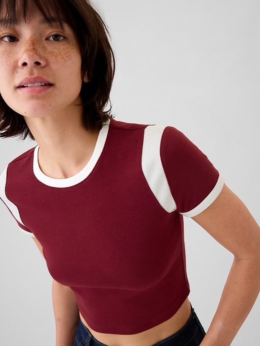 Image number 4 showing, Modern Rib Cropped T-Shirt