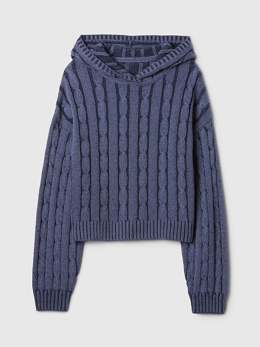 Image number 5 showing, Kids Cable-Knit Cropped Sweater