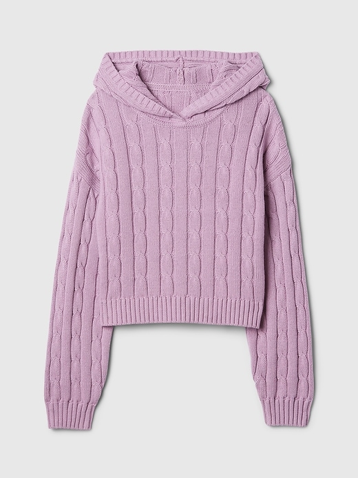 Image number 9 showing, Kids Cable-Knit Cropped Sweater