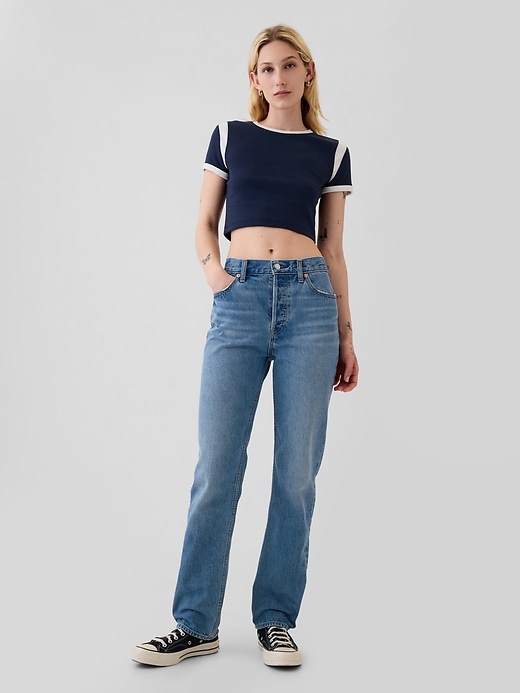 Image number 7 showing, Modern Rib Cropped T-Shirt