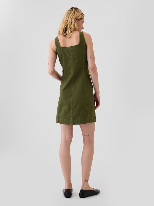 Image number 2 showing, Utility Button Mini Dress