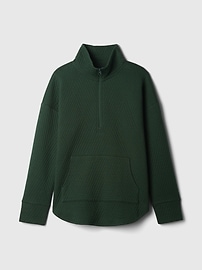 View large product image 10 of 16. GapFit Quilted Jacquard Half-Zip Pullover