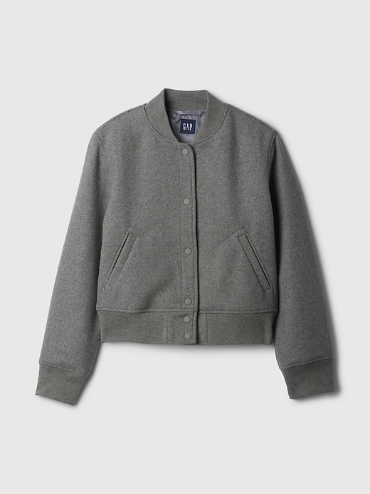 Image number 5 showing, Wool Bomber Jacket