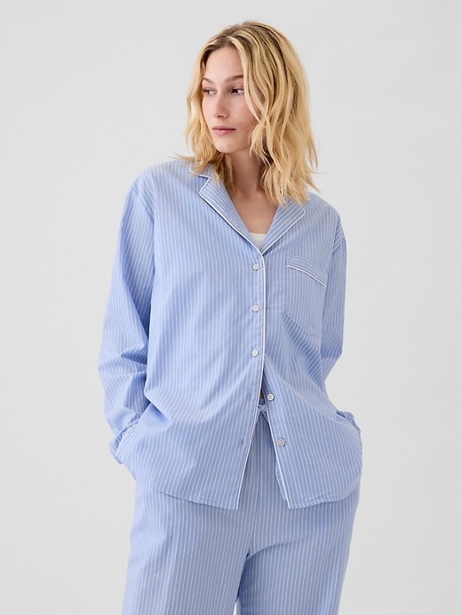 Image number 1 showing, Poplin PJ Shirt