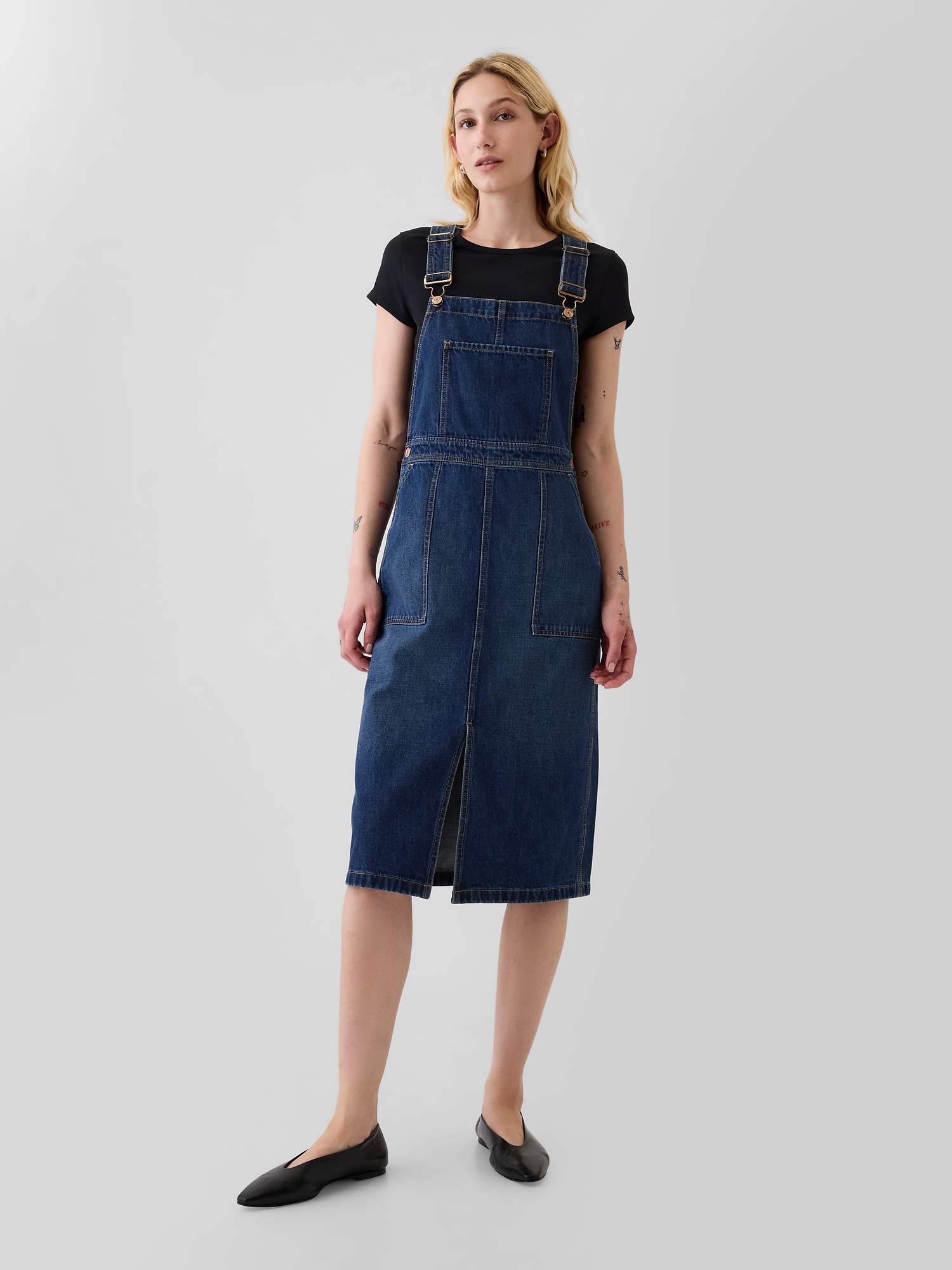 Denim Midi Skirtall Gap