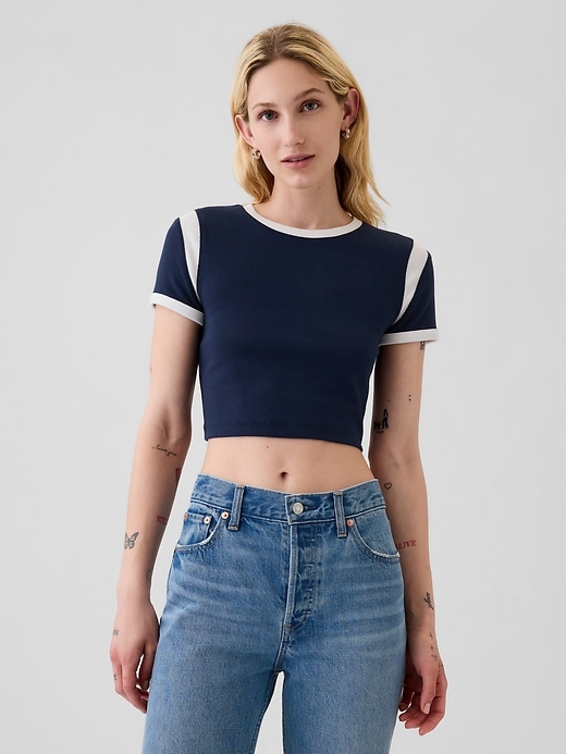 Image number 6 showing, Modern Rib Cropped T-Shirt